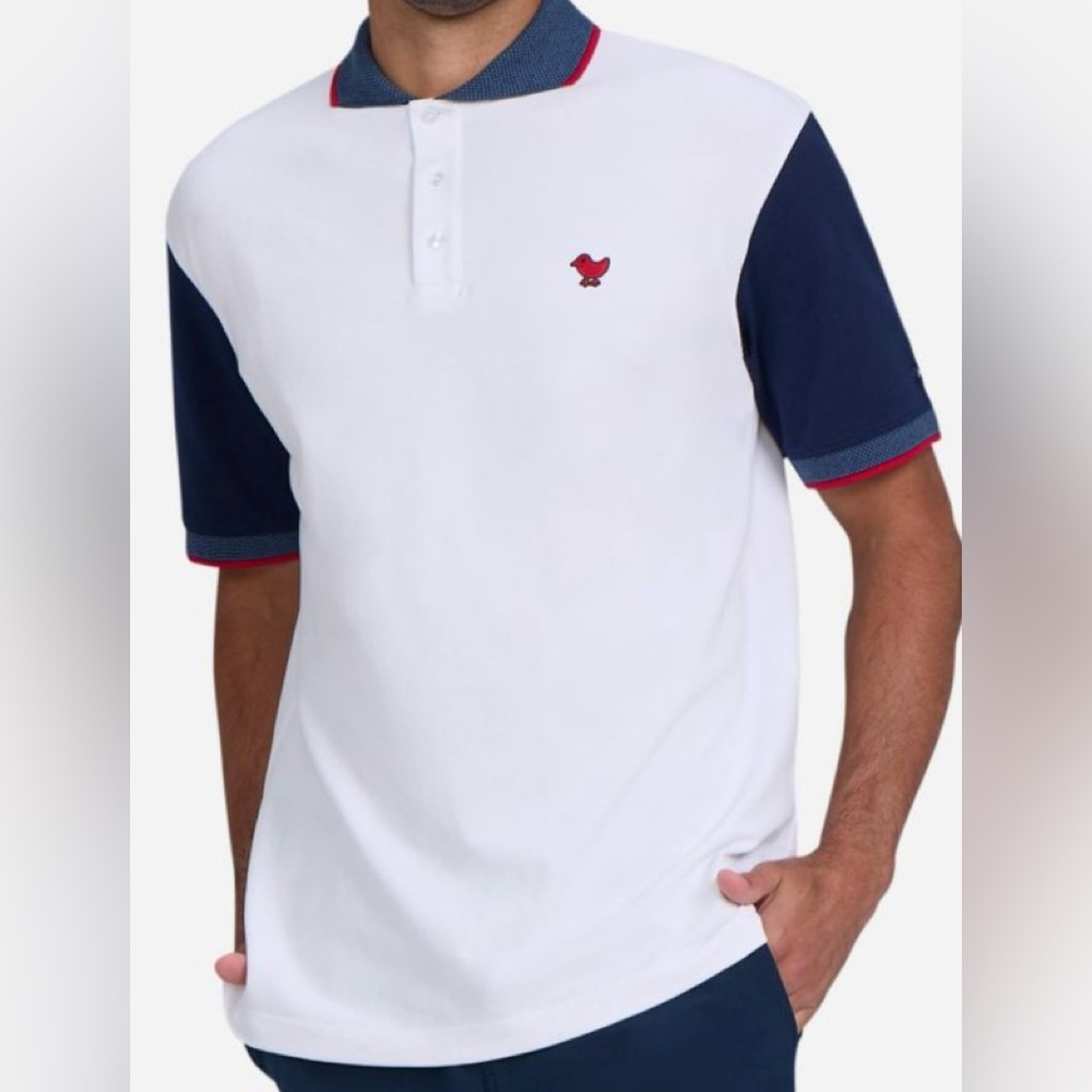 Brand New BAD BIRDIE Pique Men’s Polo Shirt Standard Fit Size Medium Retail $85